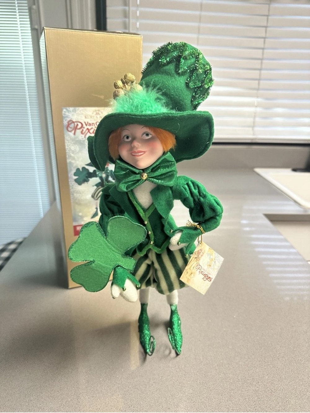 Green St. Patrick's Day Clover Doll - Green